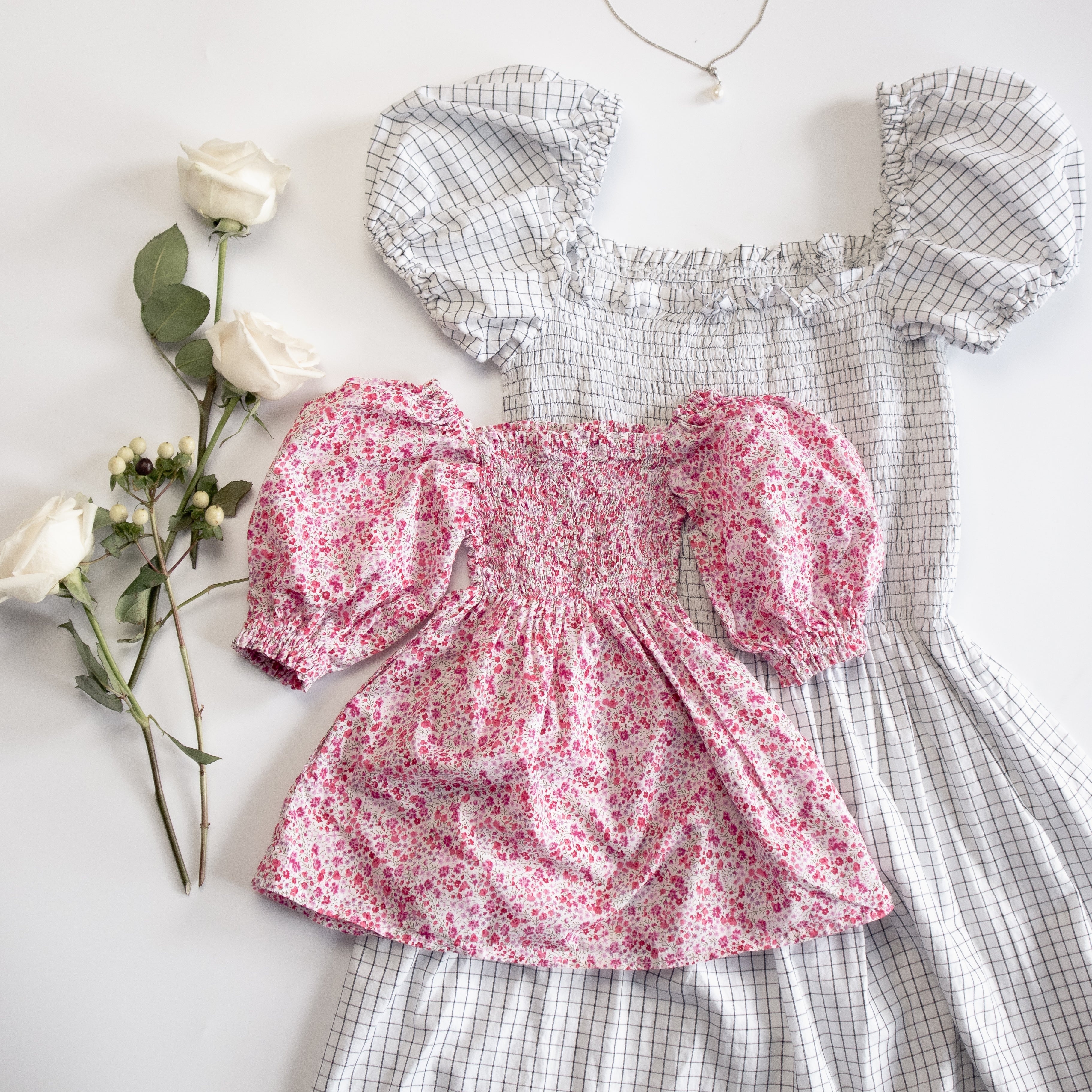 Shirred Dress (Mommy & me BUNDLE)