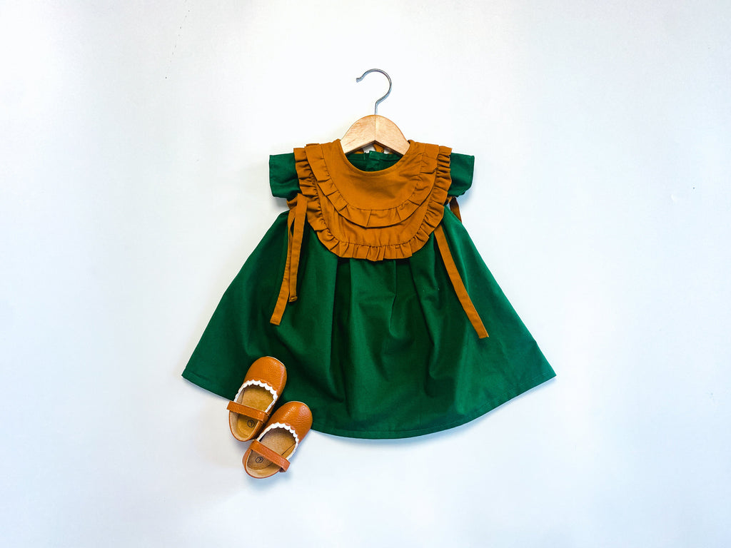 Arya BUNDLE: Arya dress & Ruffle Bib