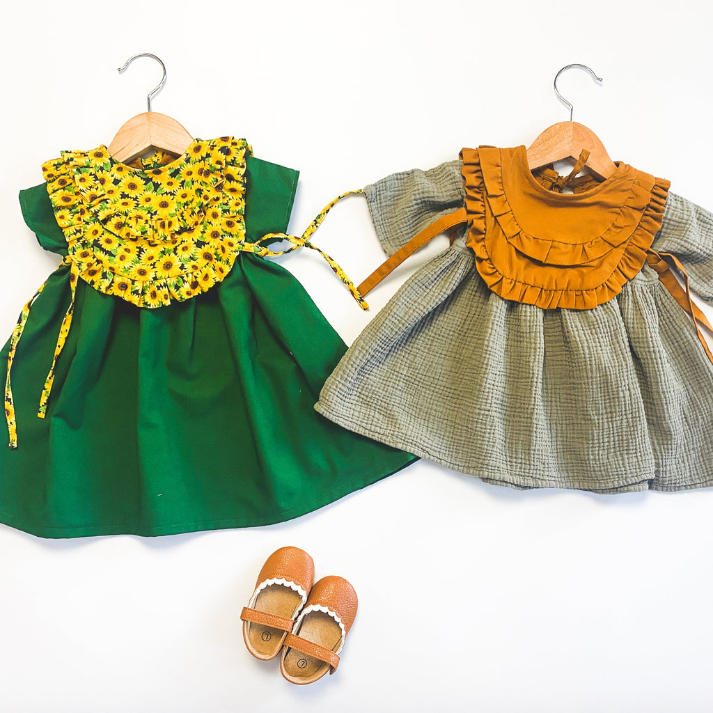 Arya BUNDLE: Arya dress & Ruffle Bib