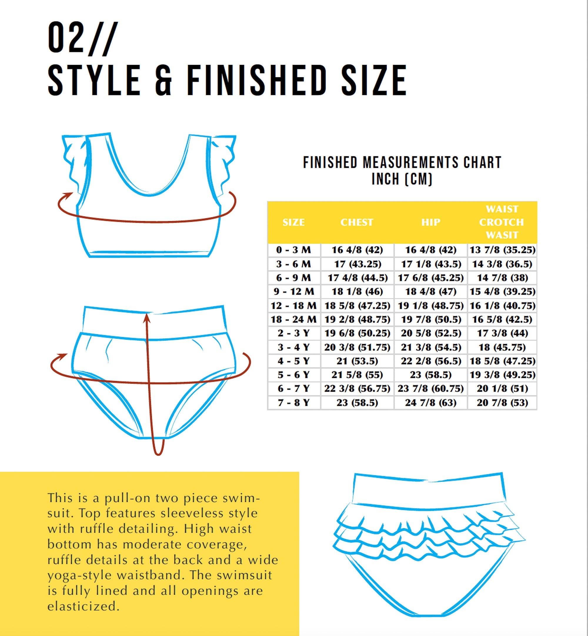Katelin swimsuit sewing pattern